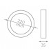 Downlight panel Redondo LED Superficie Blanco 18W 1700Lm